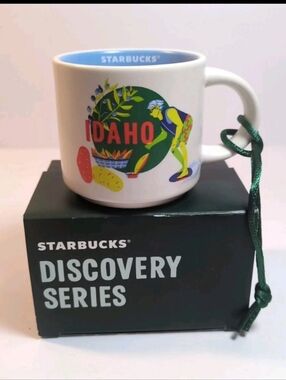 NEW RARE 2025 Starbucks Discovery Series New In Box Mug Ornament 2 Oz IDAHO